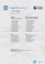 Brighton & Hove Albion v Tottenham Hotspur   17-Apr-2018