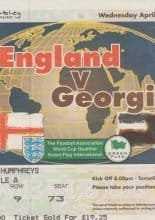 England v Georgia 30-Apr-1997