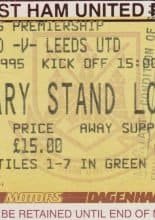 West Ham United v Leeds United 19-Aug-1995