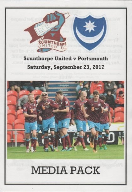 Media Pack - Scunthorpe United v Portsmouth  23-Sep-2017