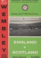 England Schoolboys v Scotland Schoolboys 03-Apr-1965