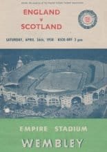 England Schoolboys v Scotland Schoolboys 26-Apr-1958