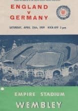 England Schoolboys v Germany Schoolboys 25-Apr-1959