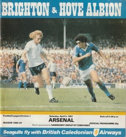 Brighton & Hove Albion v Arsenal  04-Apr-1981