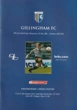 Gillingham v Leeds United 29-Sep-2007