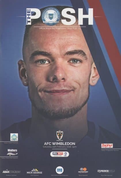 Peterborough United v AFC Wimbledon 24-Feb-2018