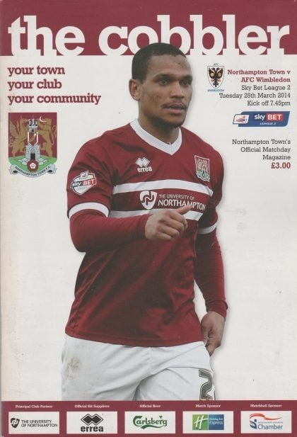 Northampton Town v AFC Wimbledon  25-Mar-2014