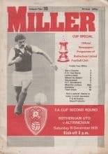 Rotherham United v Altrincham 15-Dec-1979