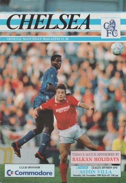 Chelsea v Aston Villa 03-Nov-1990
