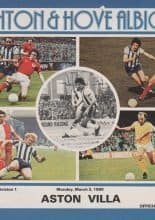 Brighton and Hove Albion v Aston Villa 03-Mar-1980