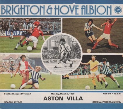 Brighton and Hove Albion v Aston Villa 03-Mar-1980