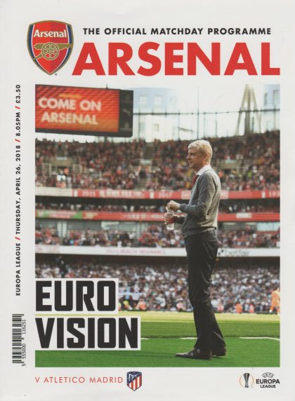 Arsenal v Atletico Madrid 26-Apr-2018