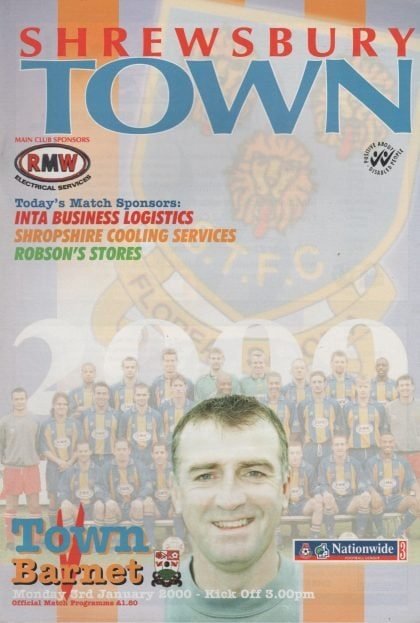 Shrewsbury Town v Barnet 03-Jan-2000