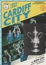 Cardiff City v Bath City  14-Nov-1992