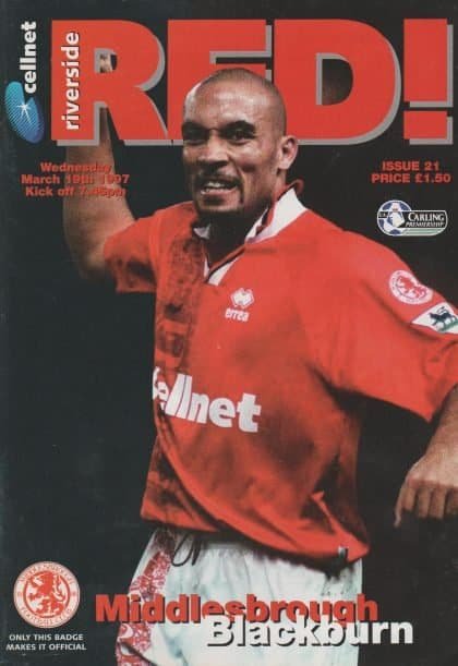 Middlesbrough v Blackburn Rovers 19-Mar-1997
