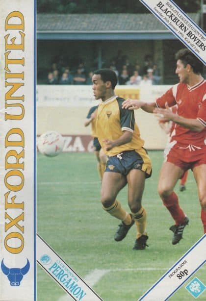 Oxford United v Blackburn Rovers 20-Jan-1990