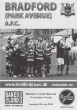 Bradford Park Avenue v Blackburn Rovers Reserves 26-Jul-2008