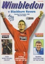 Wimbledon v Blackburn Rovers  31-Oct-1998