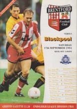 Brentford v Blackpool 17-Sep-1994