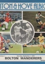 Brighton and Hove Albion v Bolton Wanderers 01-Sep-1979