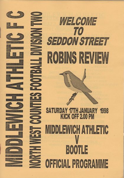 Middlewich Athletic v Bootle  17-Jan-1998