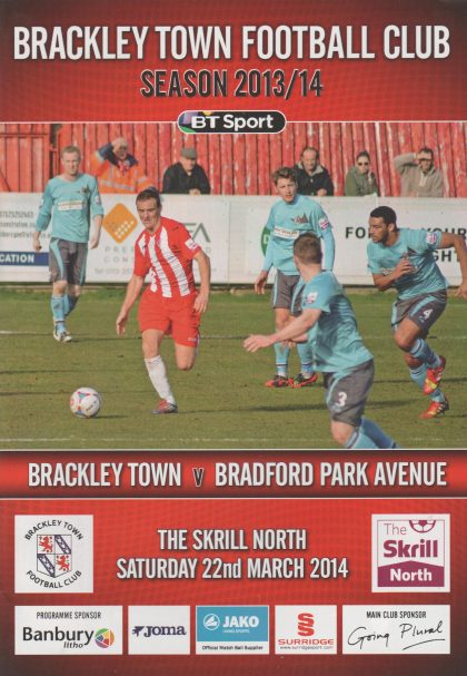 Brackley Town v  Bradford Park Avenue 22-Mar-2014
