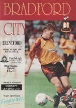 Bradford City v Brentford 04-Apr-1994
