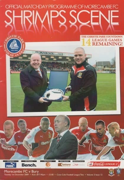 Morecambe v Bury 01-Dec-2009