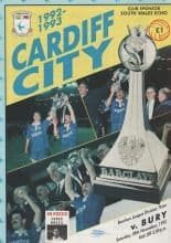 Cardiff City v Bury 28-Nov-1992