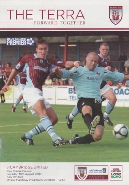 Weymouth v Cambridge United 30-Aug-2008