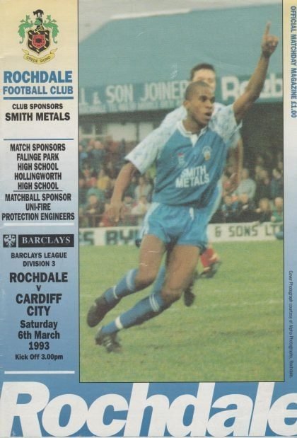 Cardiff City v Rochdale 06-Mar-1993