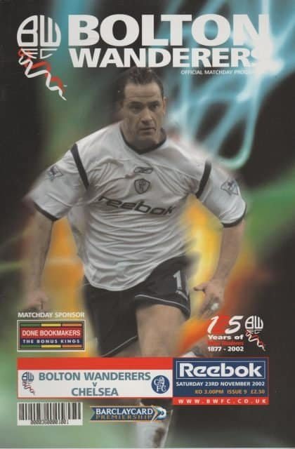 Bolton Wanderers v Chelsea 23-Nov-2002