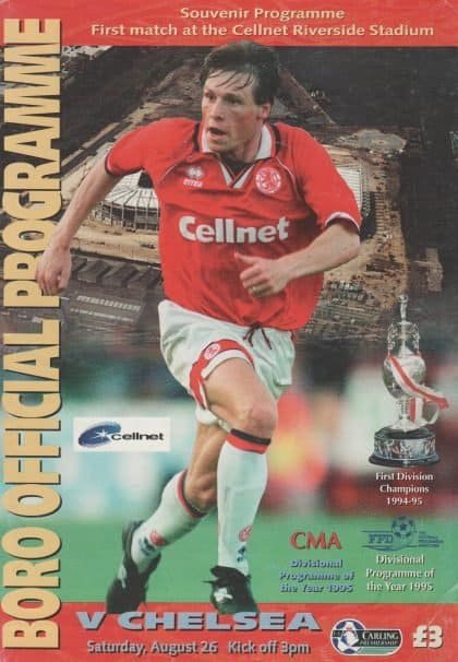 Middlesbrough v Chelsea 26-Aug-1995