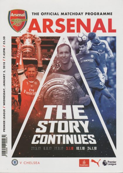 Arsenal v Chelsea   03-Jan-2018