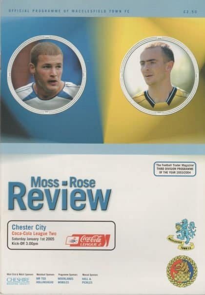 Macclesfield Town v Chester City 01-Jan-2005