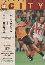 Bradford City v Chester City  13-Nov-1993
