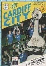 Cardiff City v Colchester United  07-Nov-1992