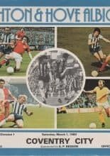 Brighton and Hove Albion v Coventry City 01-Mar-1980