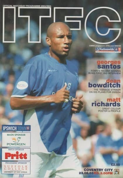 Ipswich Town v Coventry City 23-Aug-2003