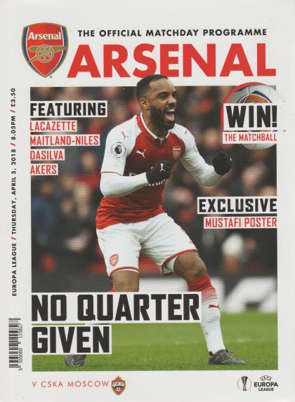Arsenal v CSKA Moscow   05-Apr-2018