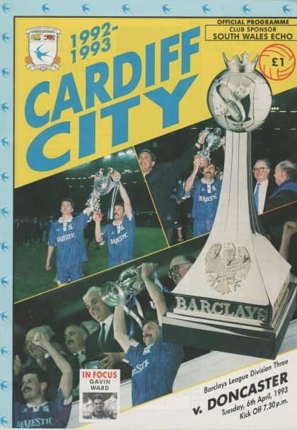Cardiff City v Doncaster Rovers 16-Apr-1993