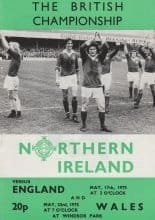 Northern Ireland v England 17-May-1975
