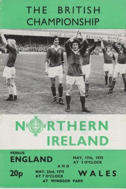 Northern Ireland v England 17-May-1975