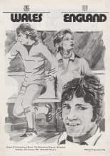 Wales u23 v England u23  21-Jan-1975