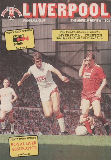 Liverpool v Everton 25-Apr-1987