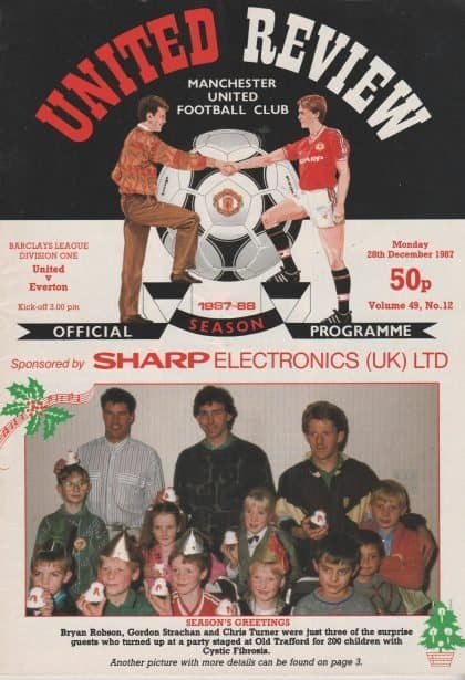 Manchester United v Everton 28-Dec-1987