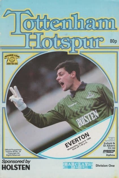 Tottenham Hotspur v Everton 09-Mar-1988