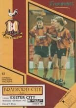 Bradford City v Exeter City 10-Mar-1993