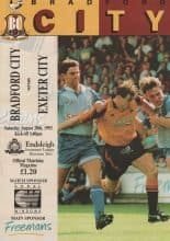 Bradford City v Exeter City 28-Aug-1993