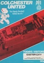 Colchester United v Exeter City 03-Feb-1981